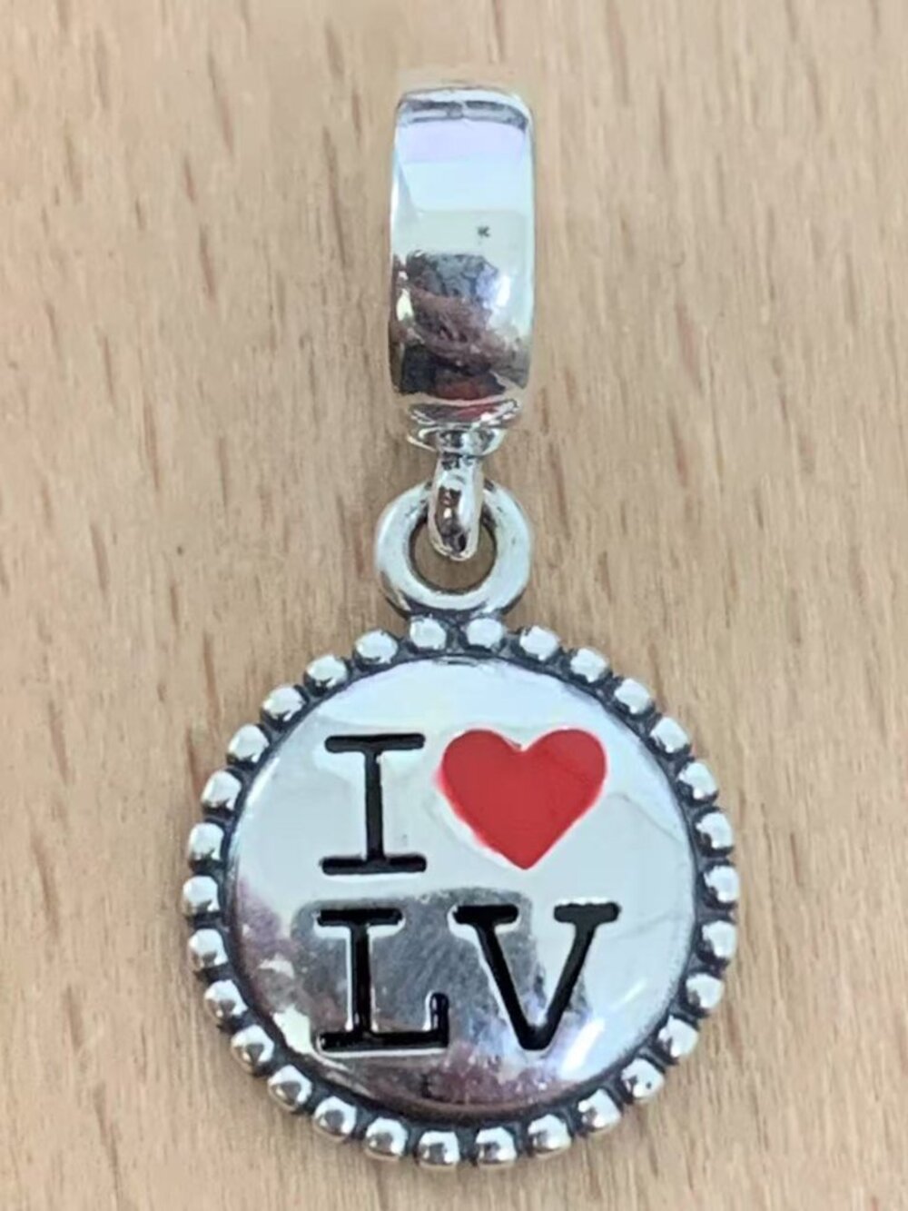 Pandora I Love Las Vegas Dangle Charm, S925 Silver Jewelry